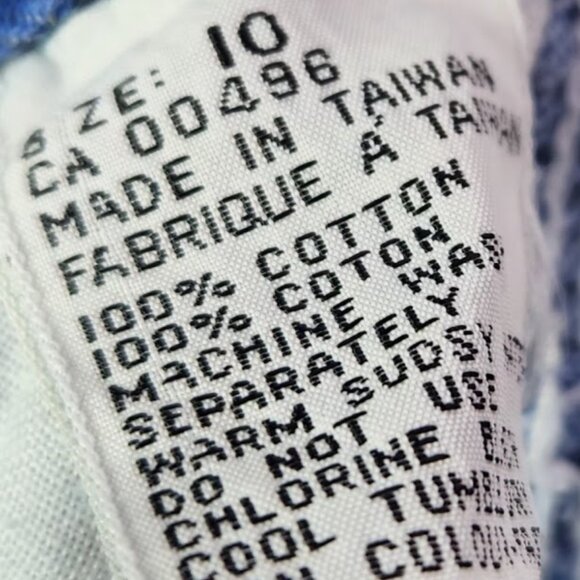 Vintage 70s size 10 Children, Kids 100% Cotton Jeans - Picture 4 of 4